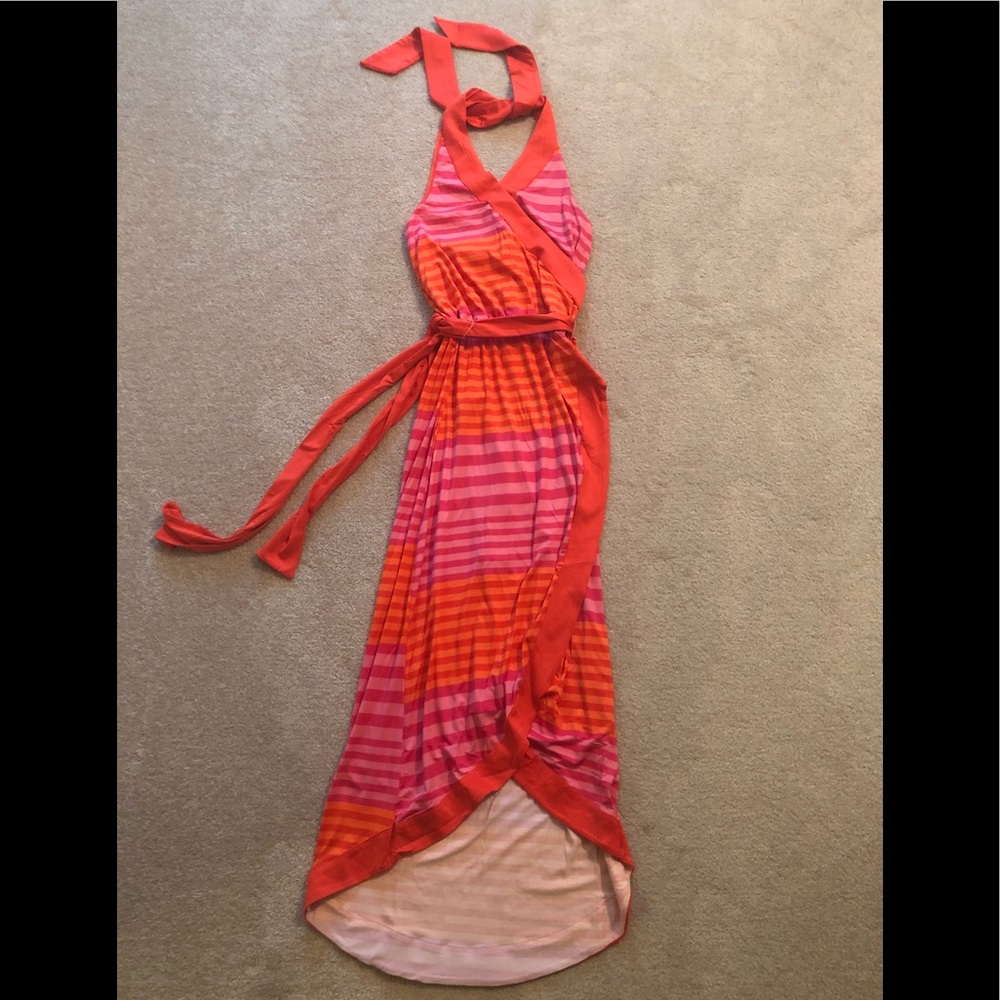 Mud Pie High-Low Halter Dress